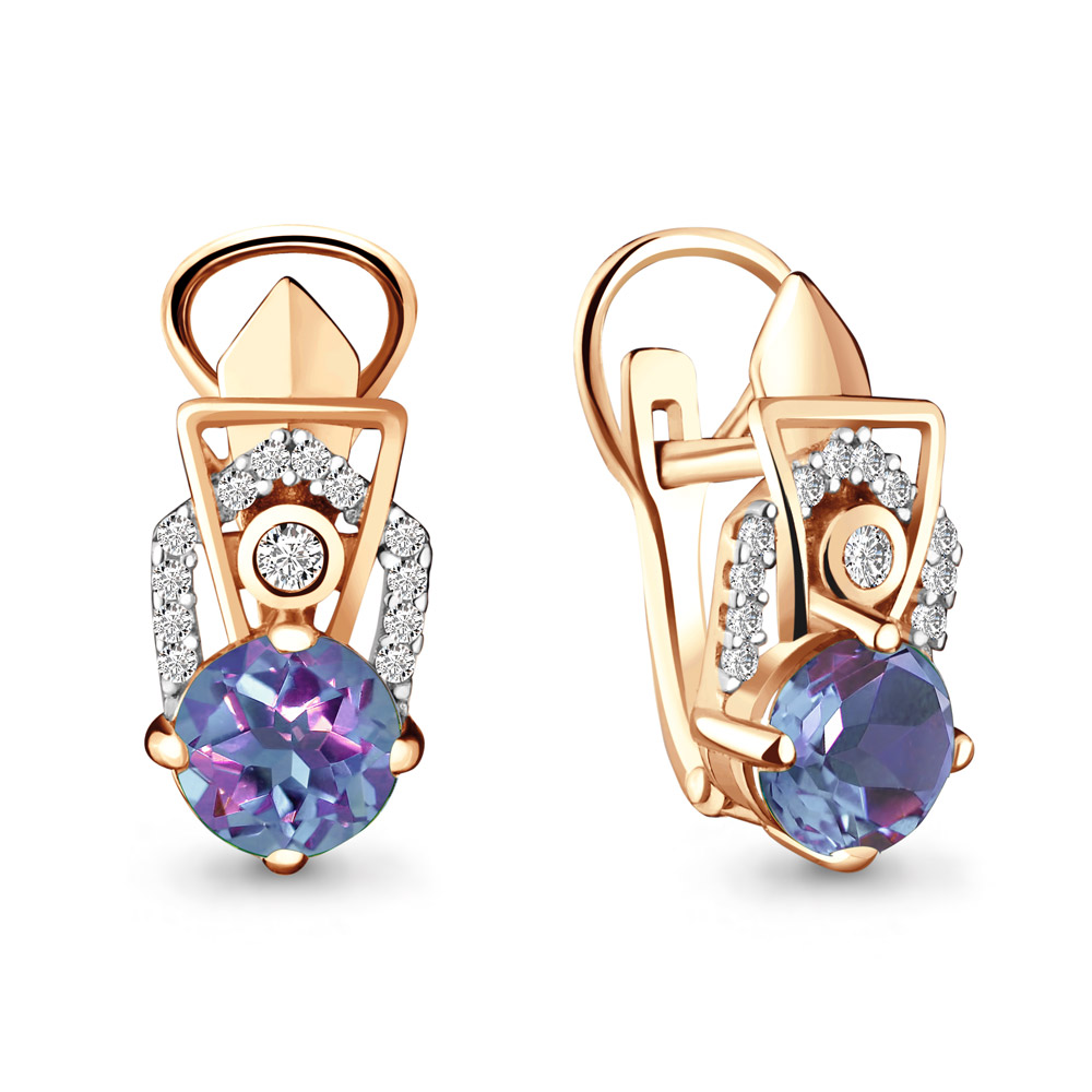 

Серьги из серебра с алекситом Aquamarine 4455825А_925_з, 4455825А_925_з