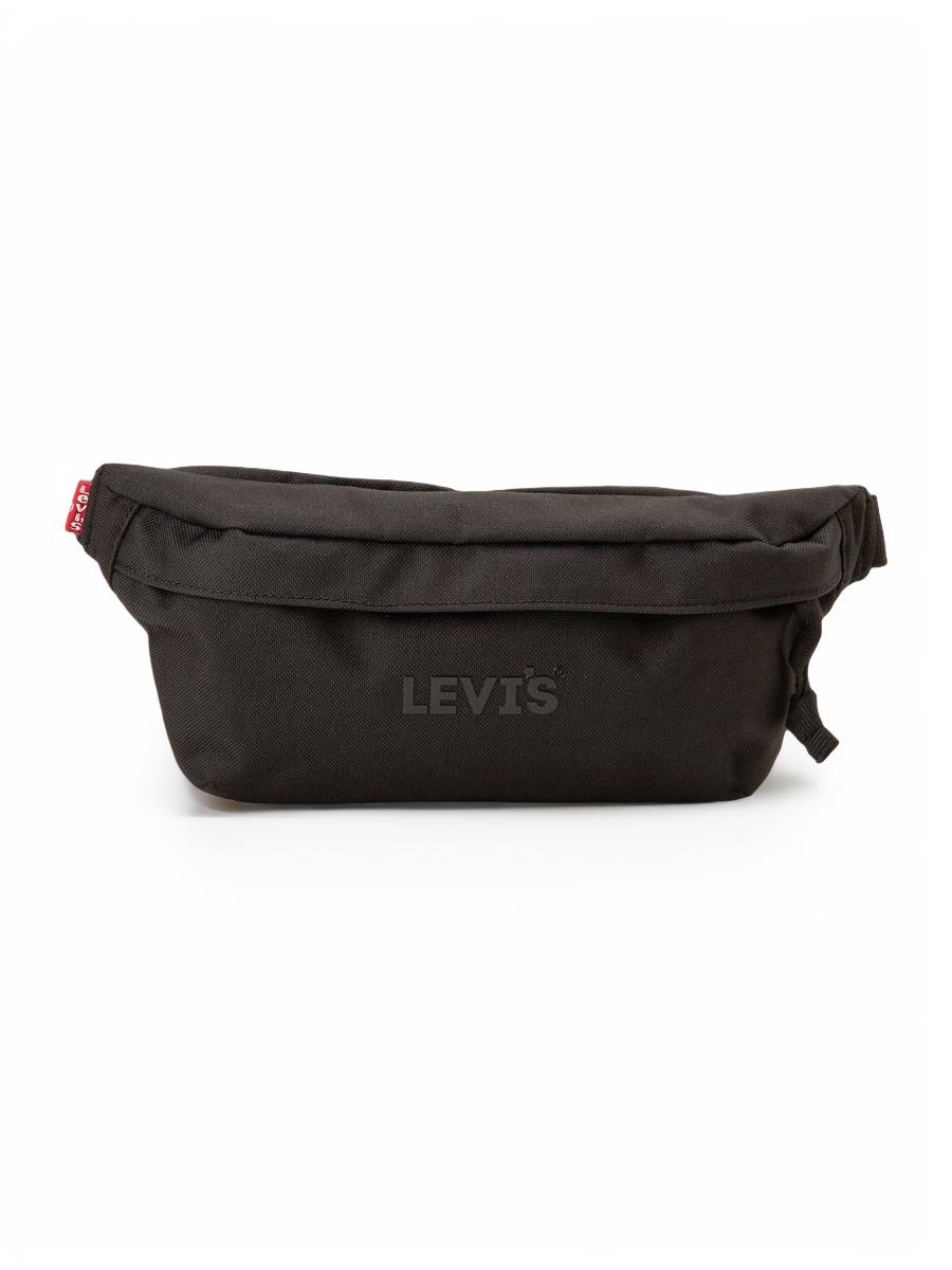 Сумка мужская Levi's SMALL BANANA SLING HEADLINE LOGO, черный