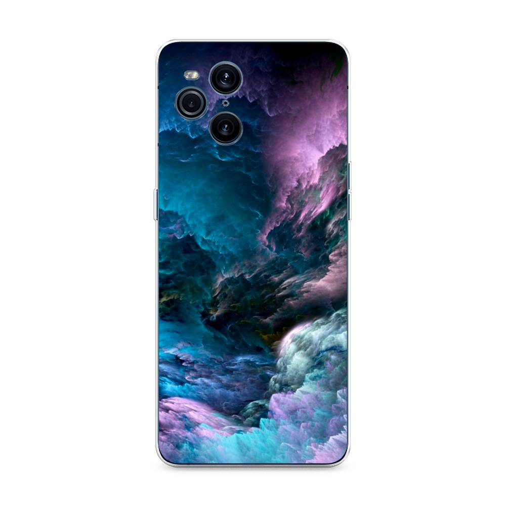 

Чехол на Oppo Find X3 Pro "Загадочное небо", Синий;фиолетовый, 255750-2