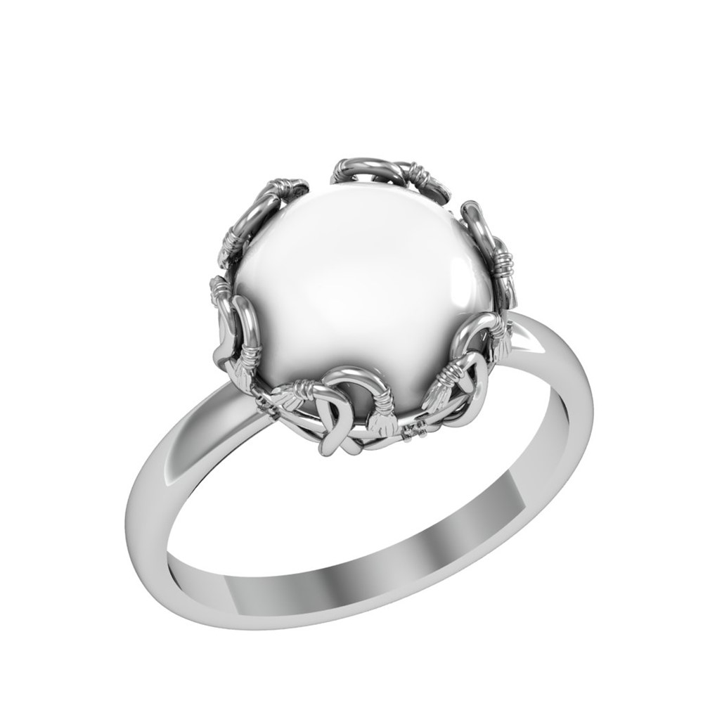 

Кольцо из серебра с жемчугом р.20 ПРИВОЛЖСКИЙ ЮВЕЛИР 201296-FA11ZM07, 201296-FA11ZM07