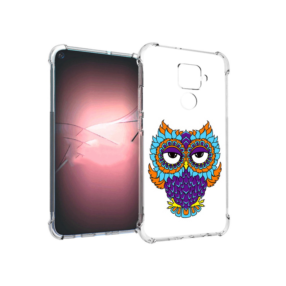 

Чехол MyPads Tocco для Huawei Nova 5i Pro Цветная сова, Прозрачный, Tocco