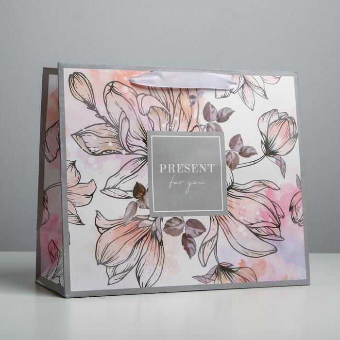

Пакет ламинированный горизонтальный Present for you, ML 27 × 23 × 11,5 см