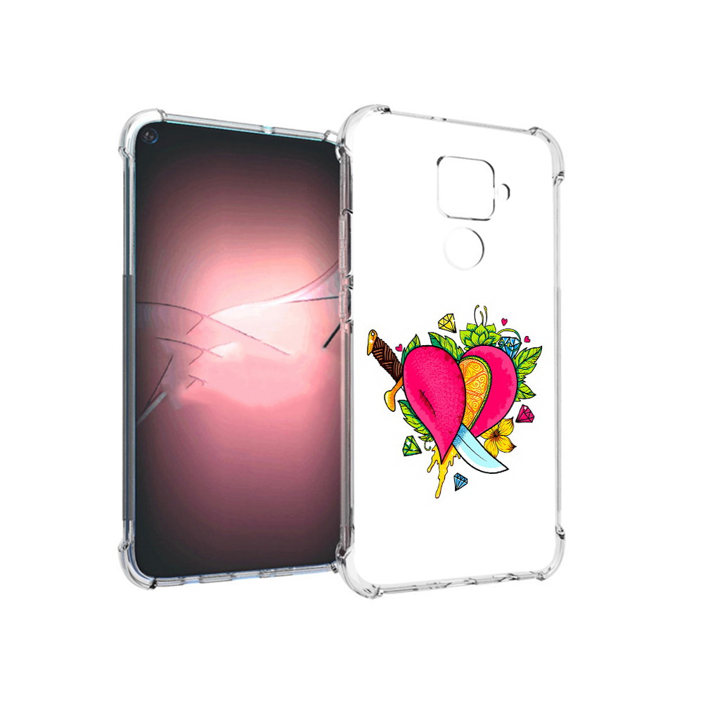 

Чехол MyPads Tocco для Huawei Nova 5i Pro Фруктовое сердце, Прозрачный, Tocco