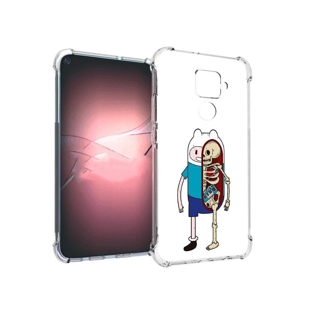 

Чехол MyPads Tocco для Huawei Nova 5i Pro Финн скелет, Прозрачный, Tocco