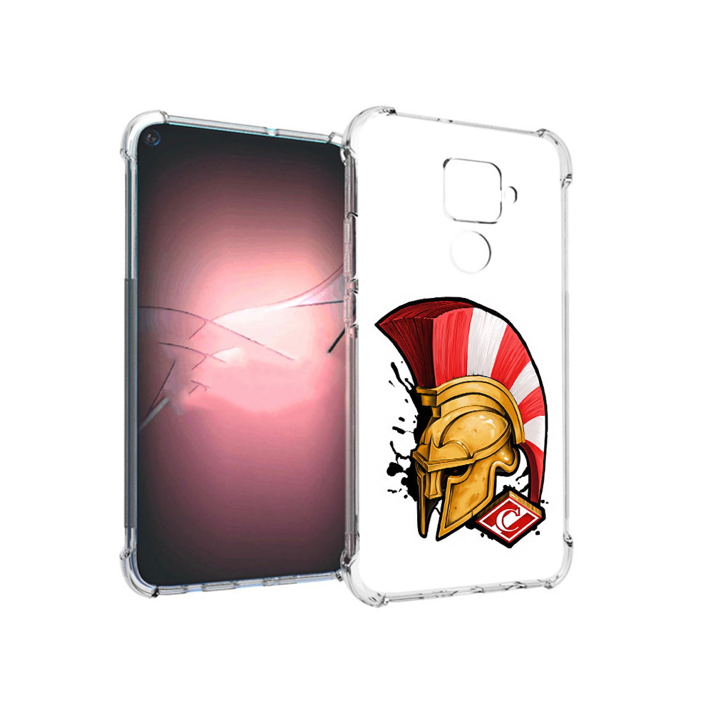 

Чехол MyPads Tocco для Huawei Nova 5i Pro ФК спартак шлем, Прозрачный, Tocco