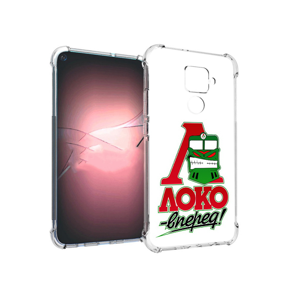 

Чехол MyPads Tocco для Huawei Nova 5i Pro ФК локо вперед, Прозрачный, Tocco