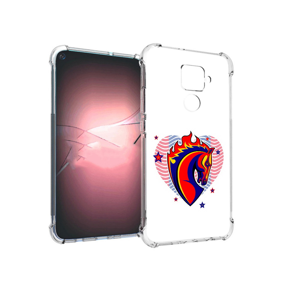 Чехол MyPads Tocco для Huawei Nova 5i Pro ФК ЦСЛ Лошадь