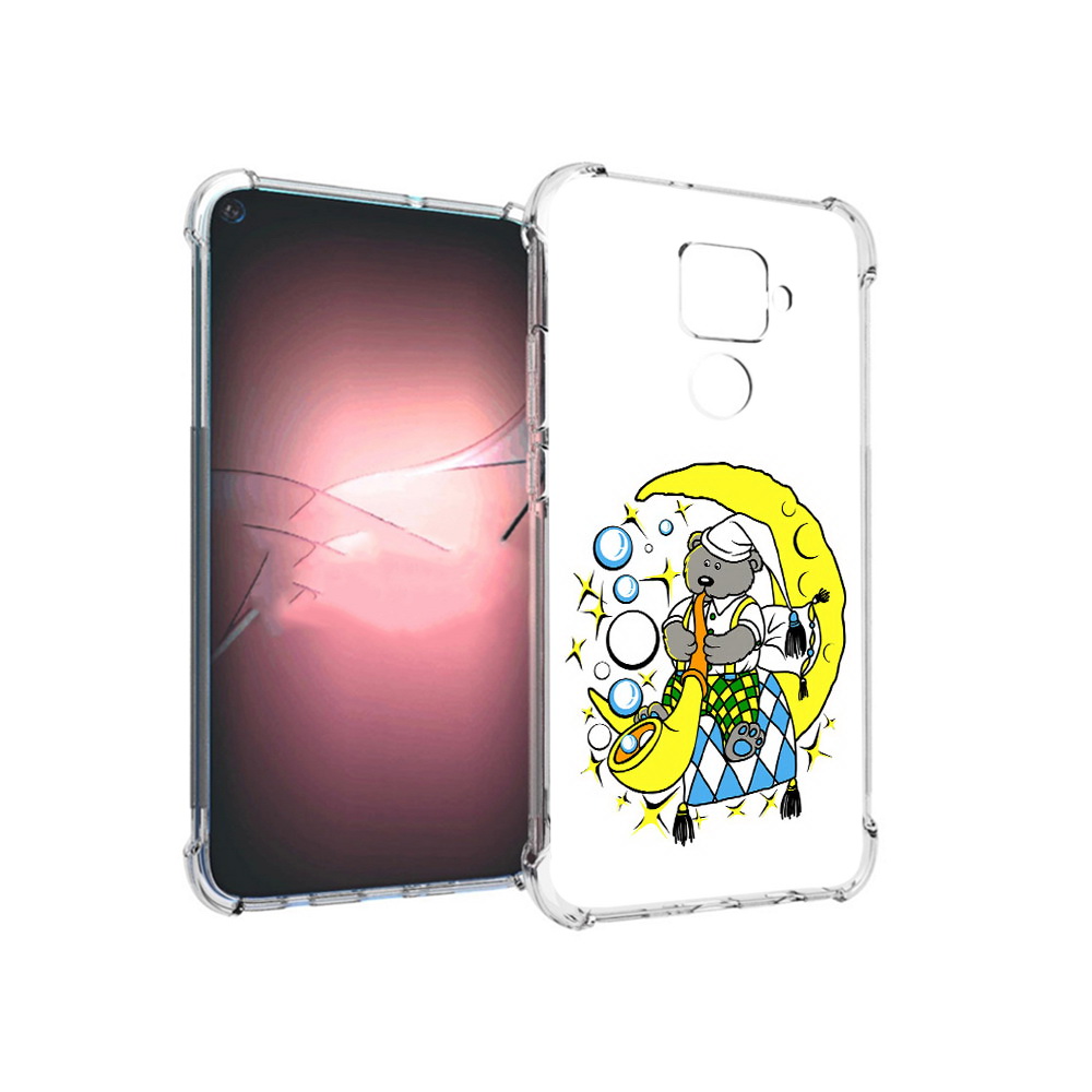 

Чехол MyPads Tocco для Huawei Nova 5i Pro Сырная луна, Прозрачный, Tocco