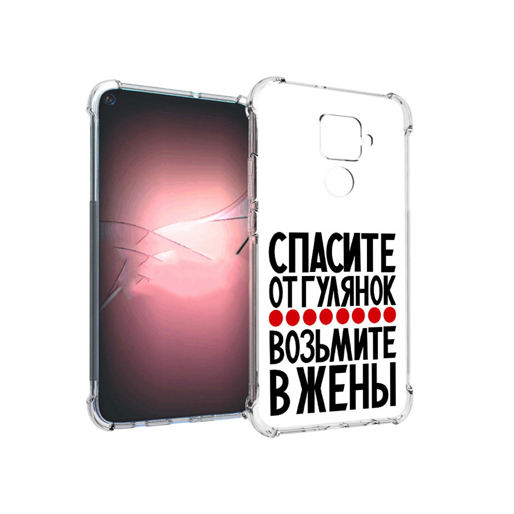 

Чехол MyPads Tocco для Huawei Nova 5i Pro Спасите от гулянок возьмите в жены, Прозрачный, Tocco