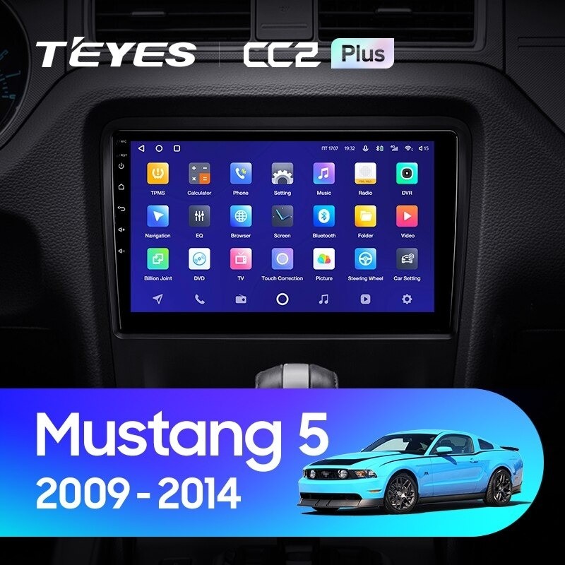 Штатная магнитола Teyes CC2 Plus 432 Ford Mustang 5 S-197 2009-2014 3780000₽
