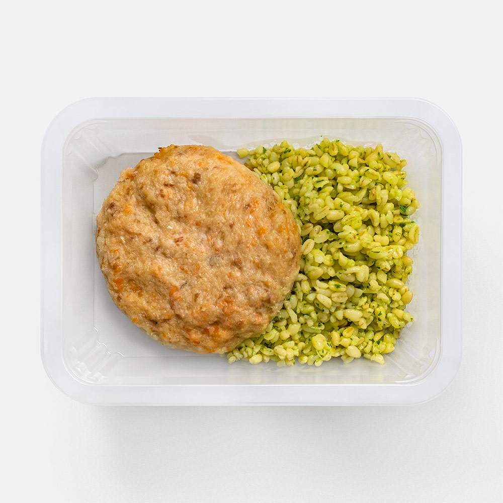 Котлета Кухня на районе рыбная, с зелёным булгуром, 200 г