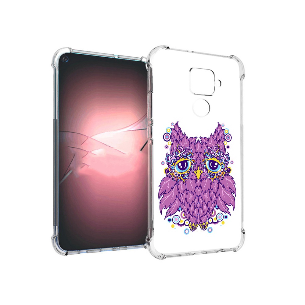 

Чехол MyPads Tocco для Huawei Nova 5i Pro Розовая сова, Прозрачный, Tocco