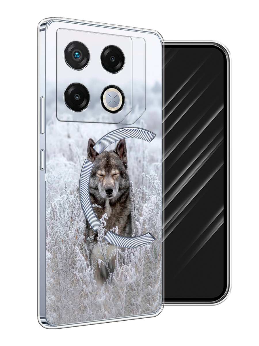 

Чехол Awog на Infinix GT 20 Pro "Волк в поле", Белый;черный, 3106250-1