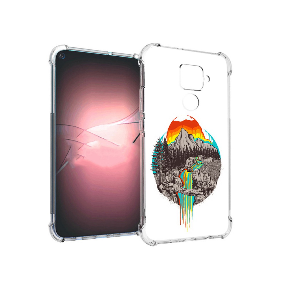 

Чехол MyPads Tocco для Huawei Nova 5i Pro Радужный водопад, Прозрачный, Tocco