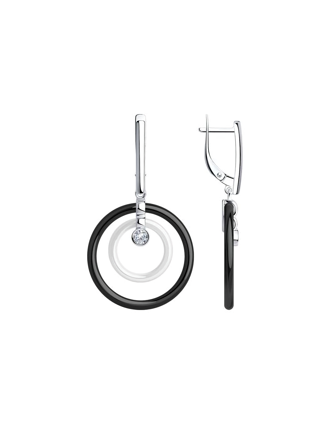 

Серьги подвески из серебра TEO MAORI 894-121-01275-1, керамика, 894-121-01275-1