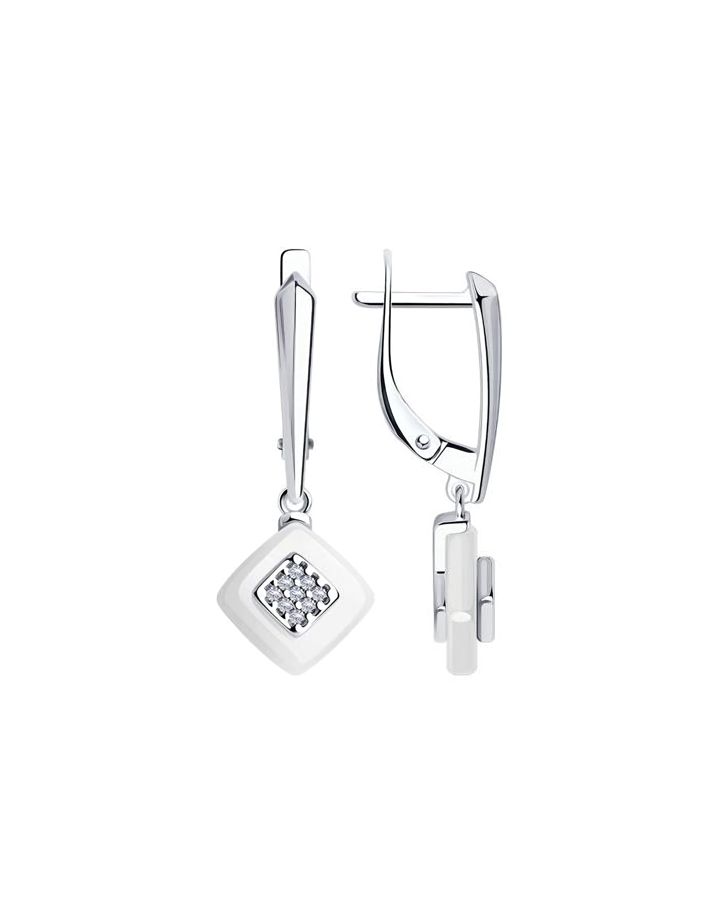 

Серьги подвески из серебра TEO MAORI 894-121-01270-2, керамика, 894-121-01270-2