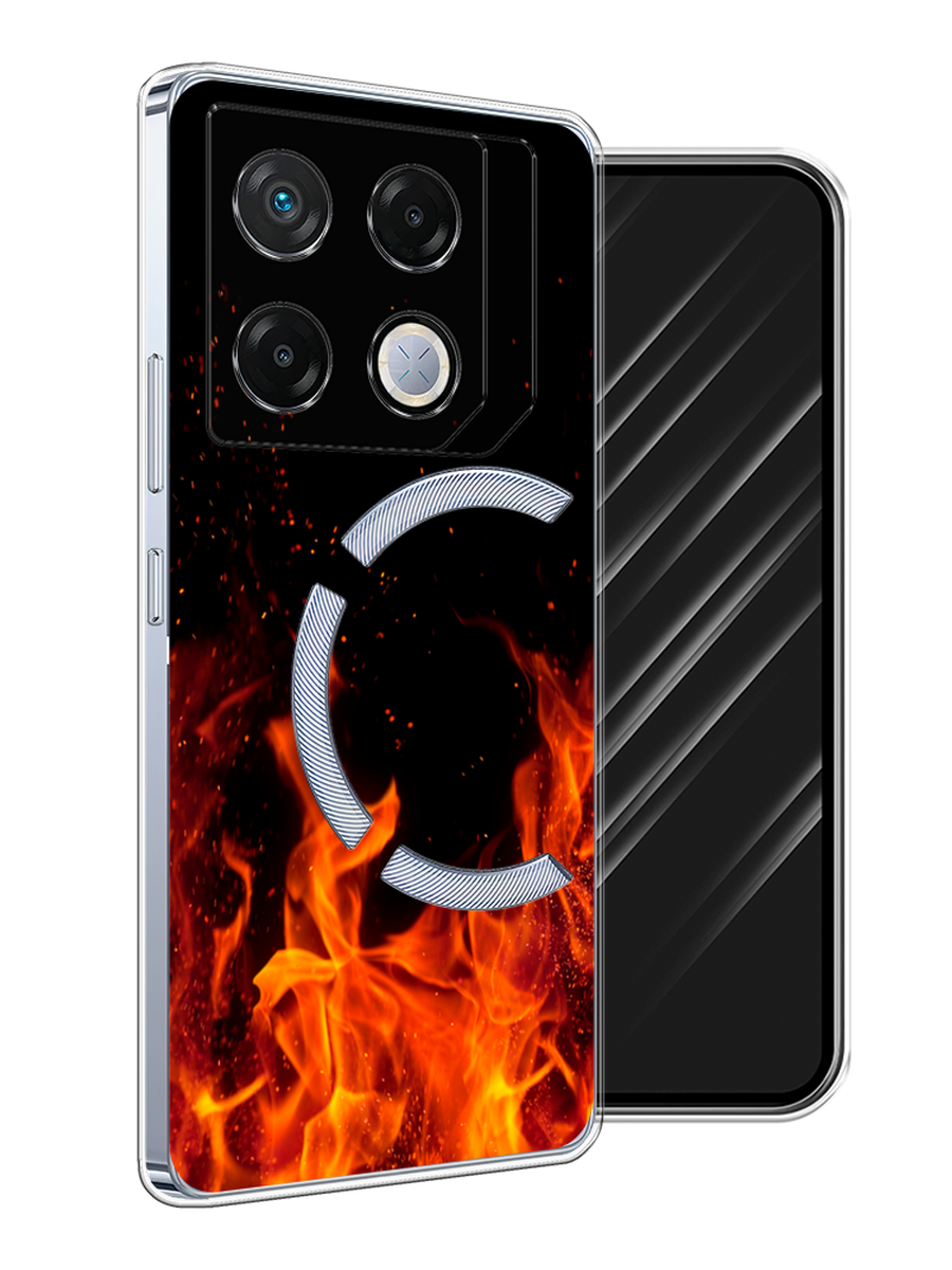 

Чехол Awog на Infinix GT 20 Pro "Все в огне", Оранжевый;черный, 3106250-1