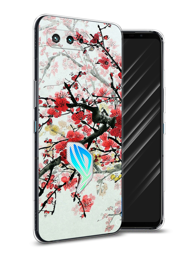 

Чехол Awog на Asus ROG Phone 5S "Сакура", Розовый;черный, 44550-4