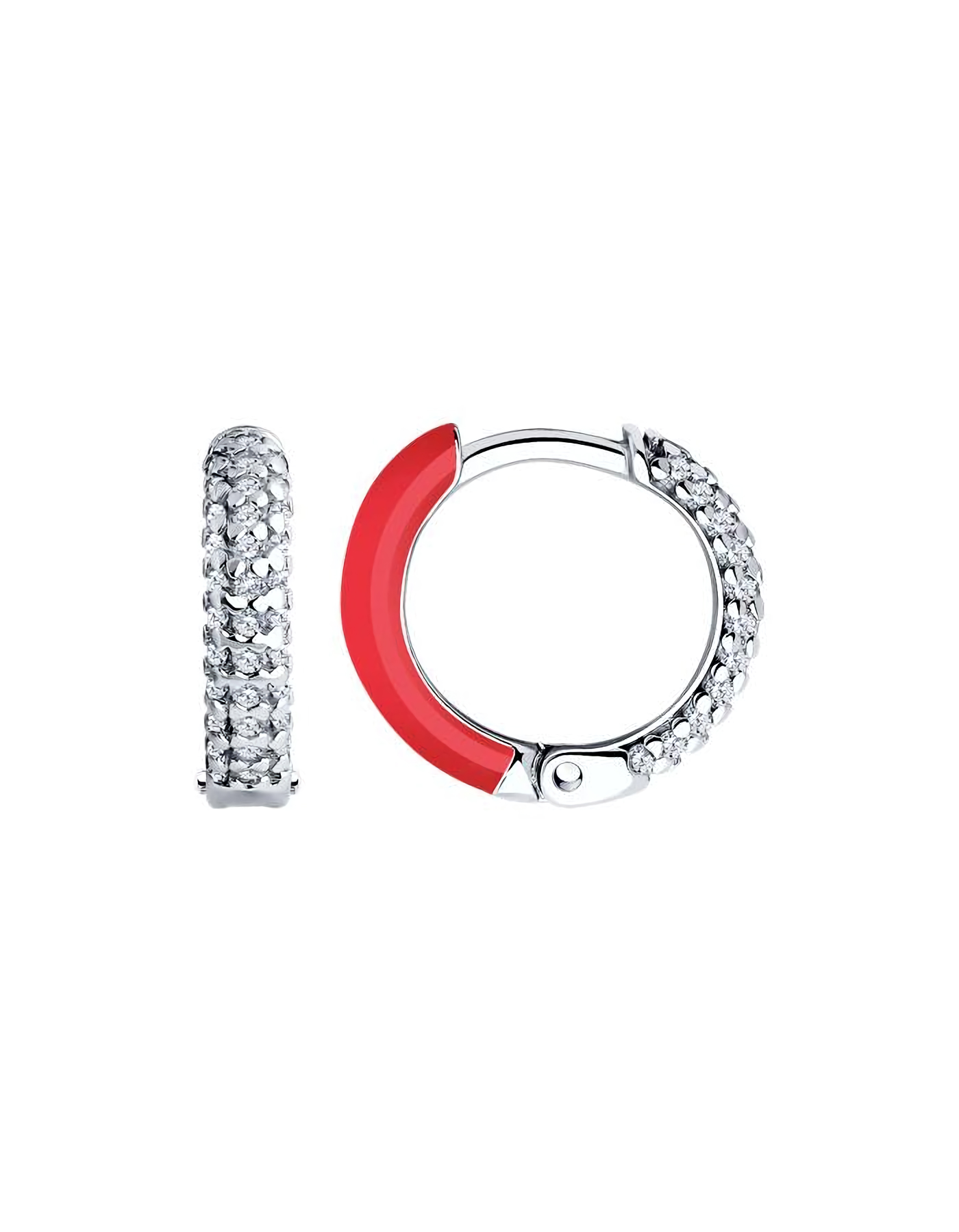 

Серьги конго из серебра TEO MAORI 894-120-01893-2, фианит, 894-120-01893-2