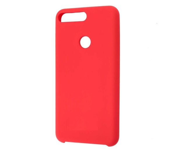 Накладка силикон Silicone Cover для Huawei Y6 Prime/Honor 7A Pro Red