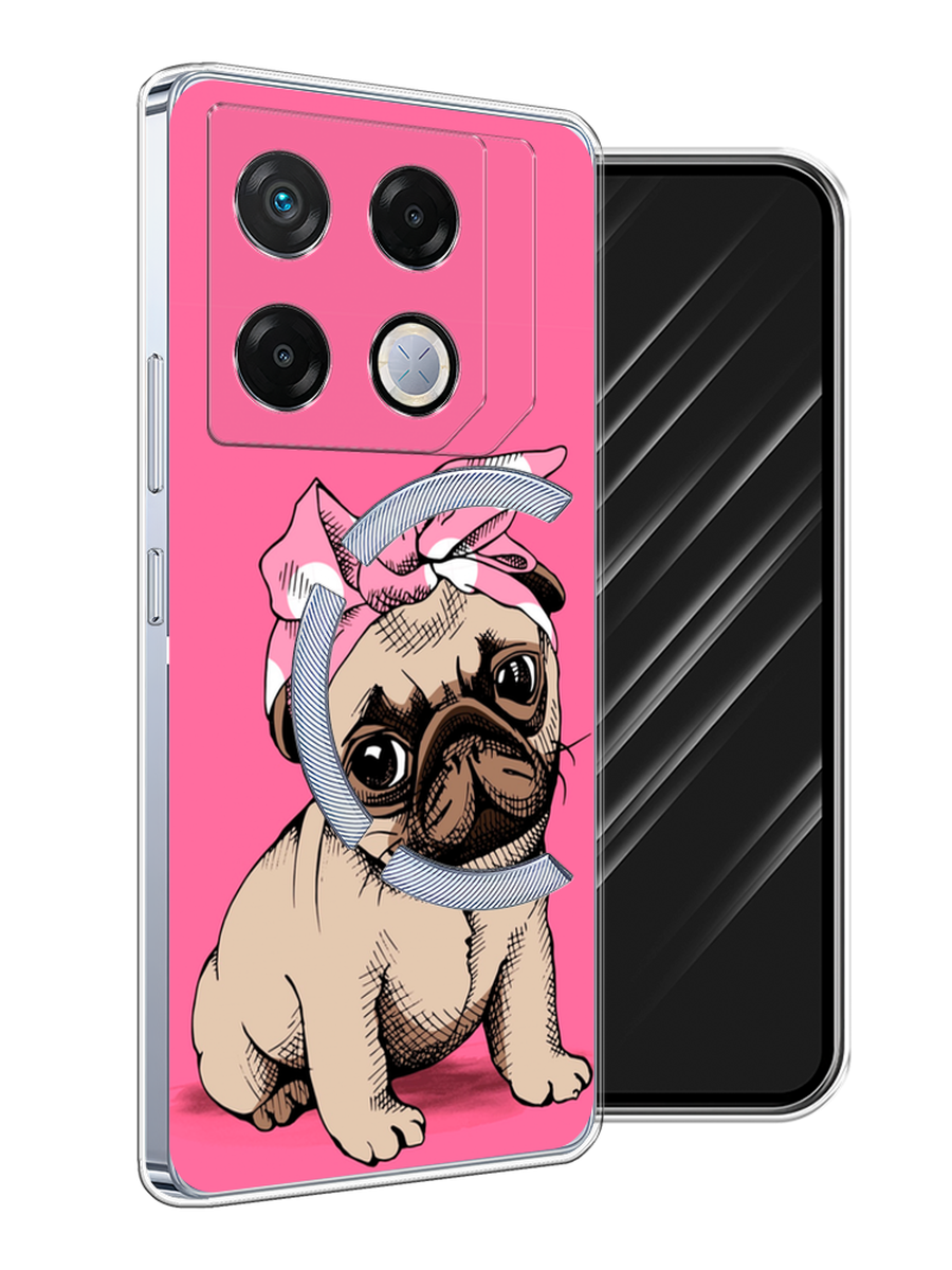 

Чехол Awog на Infinix GT 20 Pro "Dog Pin-Up", Розовый;бежевый, 3106250-1