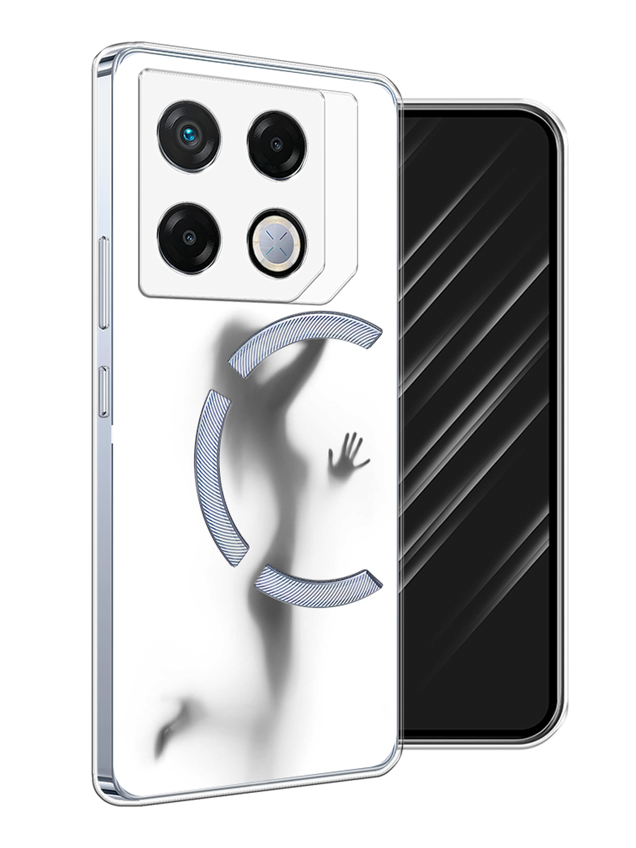 

Чехол Awog на Infinix GT 20 Pro "Стекло в душе", Белый;серый;черный, 3106250-1