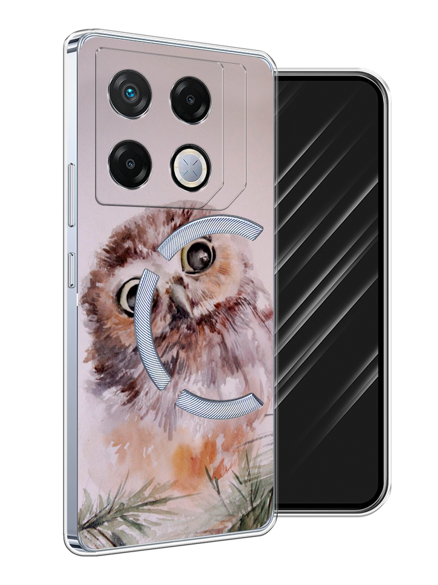 

Чехол Awog на Infinix GT 20 Pro "Сова на розовом", Розовый;коричневый, 3106250-1