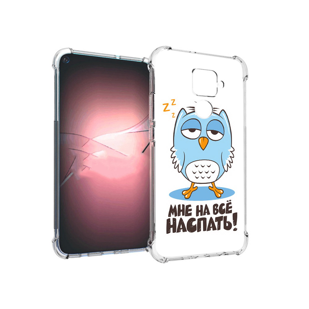 

Чехол MyPads Tocco для Huawei Nova 5i Pro Мне на все наспать, Прозрачный, Tocco