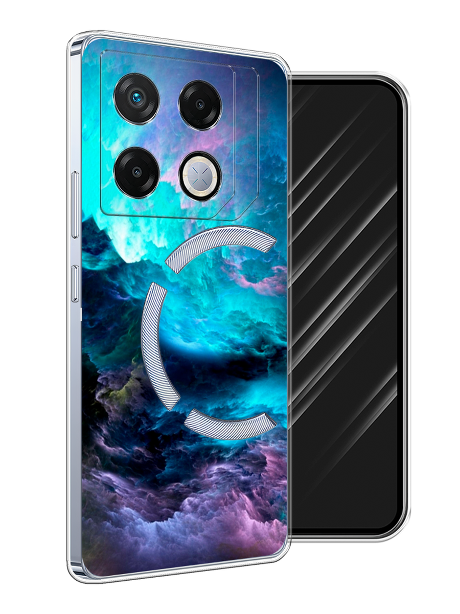 

Чехол Awog на Infinix GT 20 Pro "Бирюзовое небо", Бирюзовый;фиолетовый;черный, 3106250-1