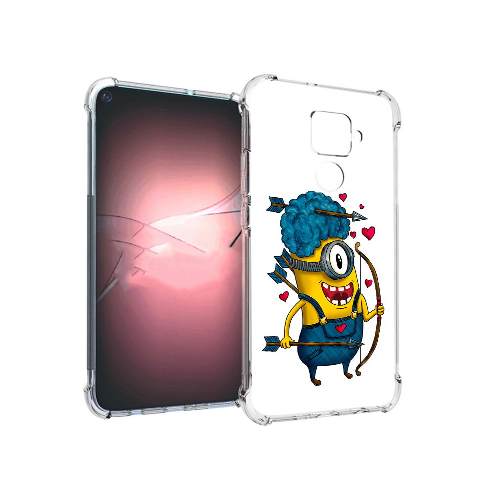 

Чехол MyPads Tocco для Huawei Nova 5i Pro Миньон купидон, Прозрачный, Tocco