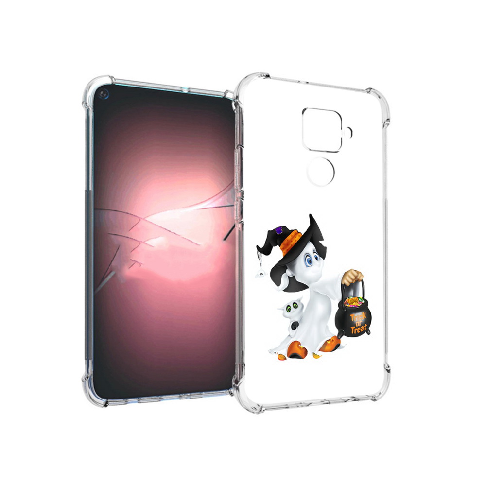 

Чехол MyPads Tocco для Huawei Nova 5i Pro Маленький призрак, Прозрачный, Tocco
