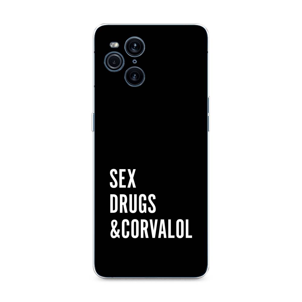 

Чехол для Oppo Find X3 Pro "Corvalol", Черный;серый;белый, 255750-6