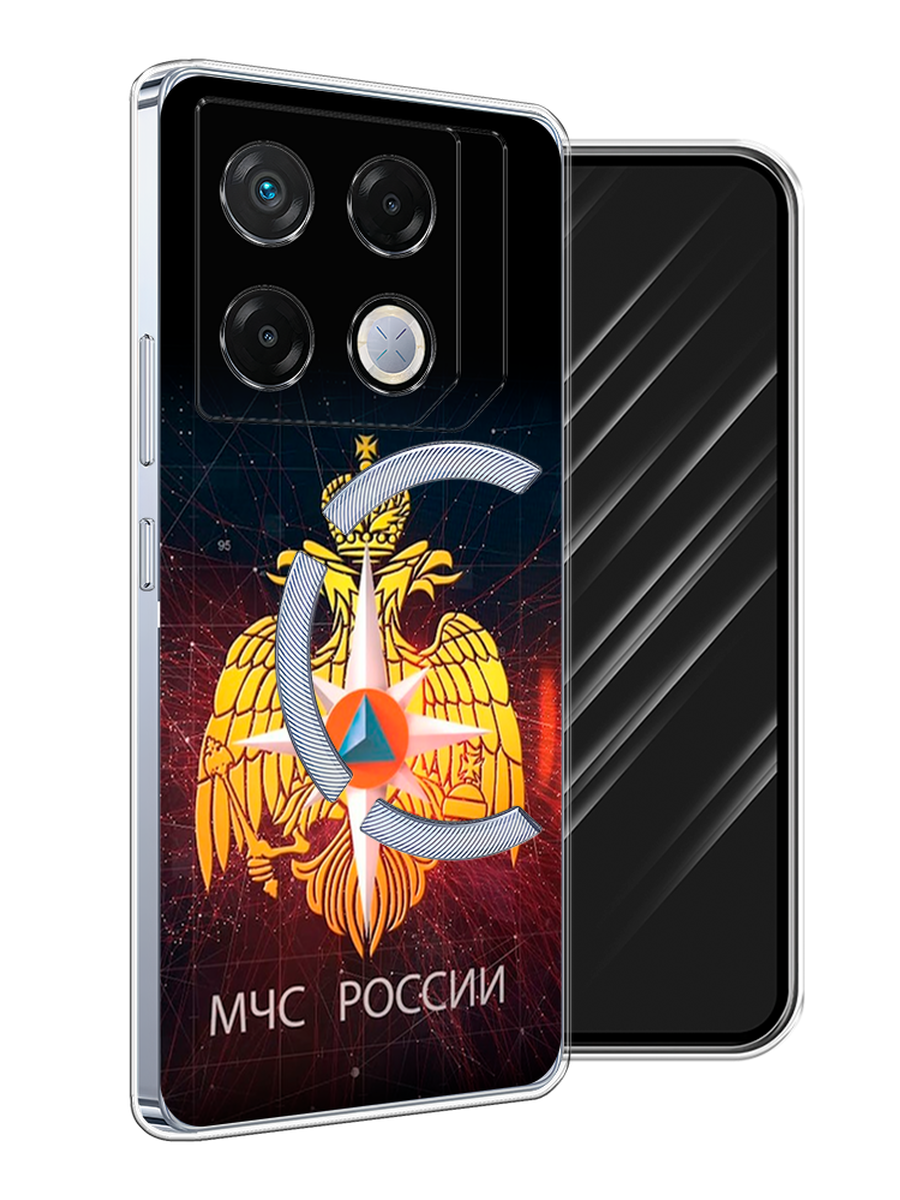 

Чехол Awog на Infinix GT 20 Pro "МЧС России", Черный;желтый;красный, 3106250-1
