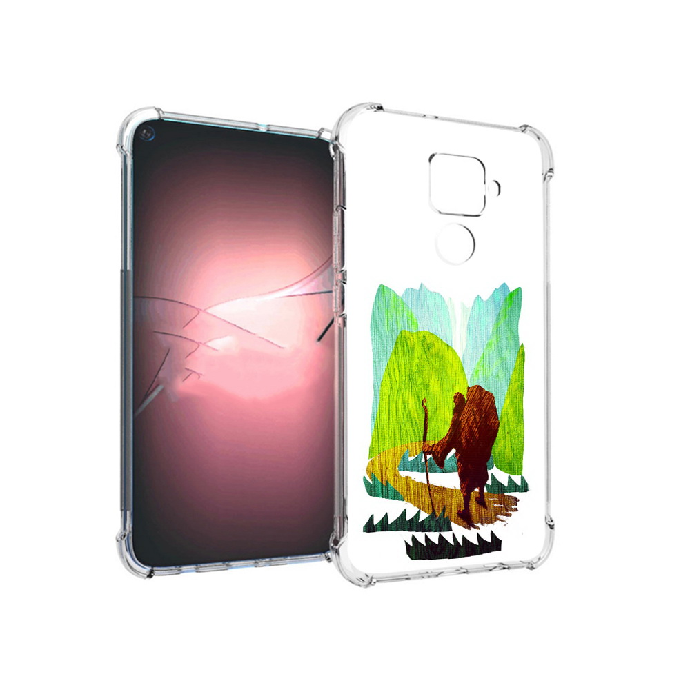

Чехол MyPads Tocco для Huawei Nova 5i Pro Лесная тропа, Прозрачный, Tocco