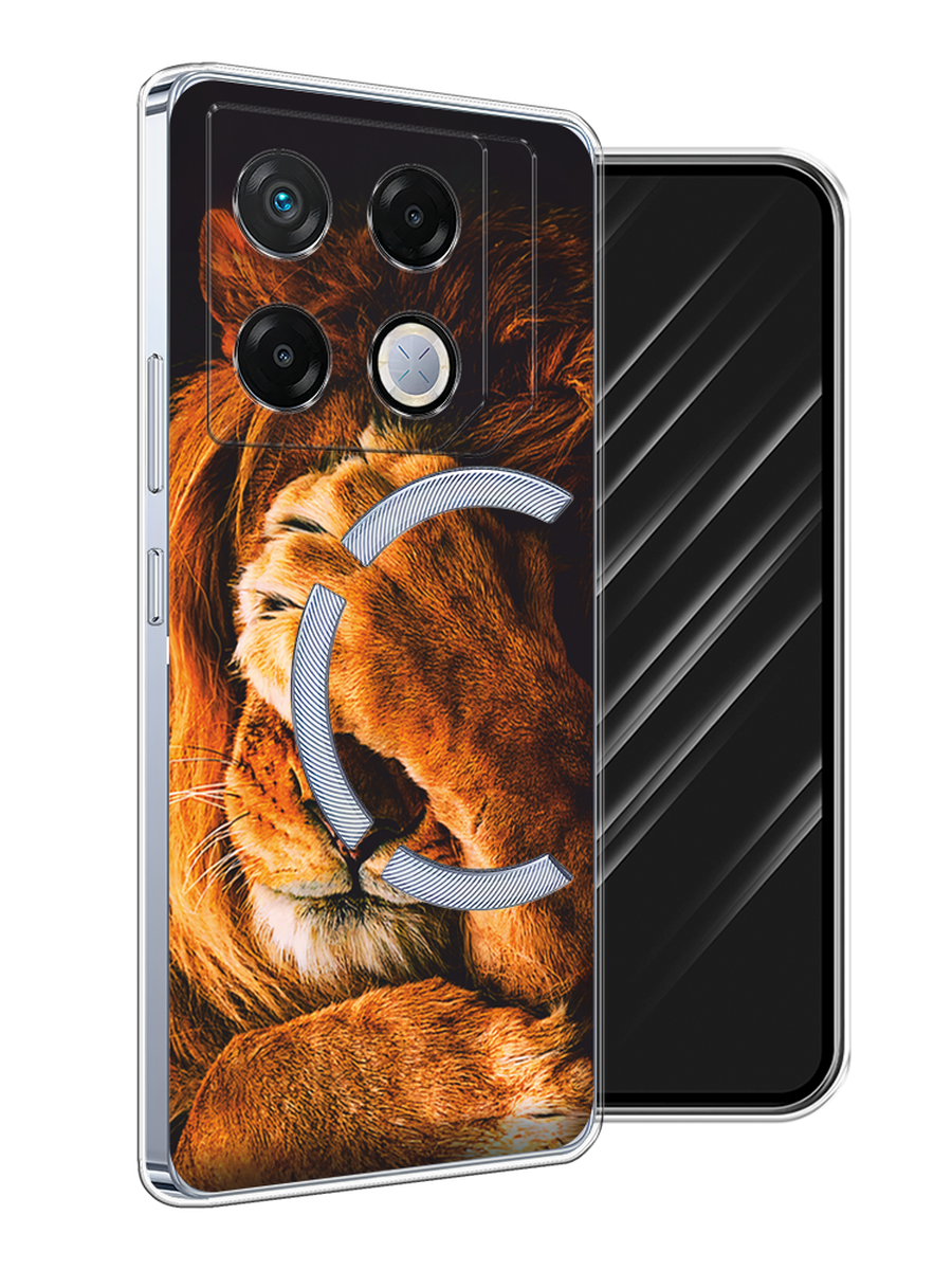 

Чехол Awog на Infinix GT 20 Pro "Львиный стыд", Коричневый;черный, 3106250-1