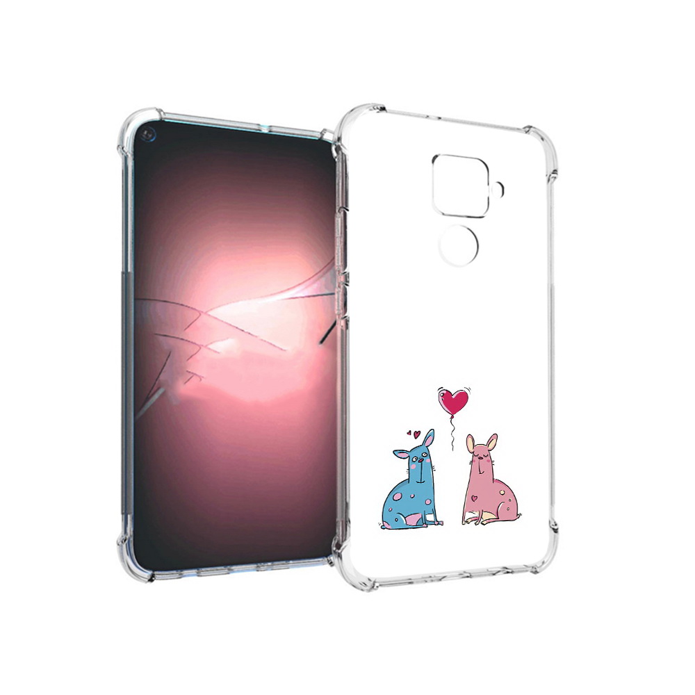 

Чехол MyPads Tocco для Huawei Nova 5i Pro Лама любовь, Прозрачный, Tocco