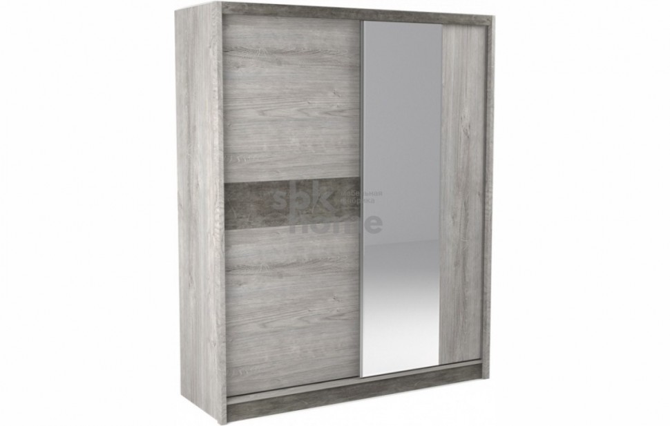 

SbkHome Денвер Шкаф-купе 2-х дверный 2300 (1778*631*2300), Риббек серый, sbk-11727