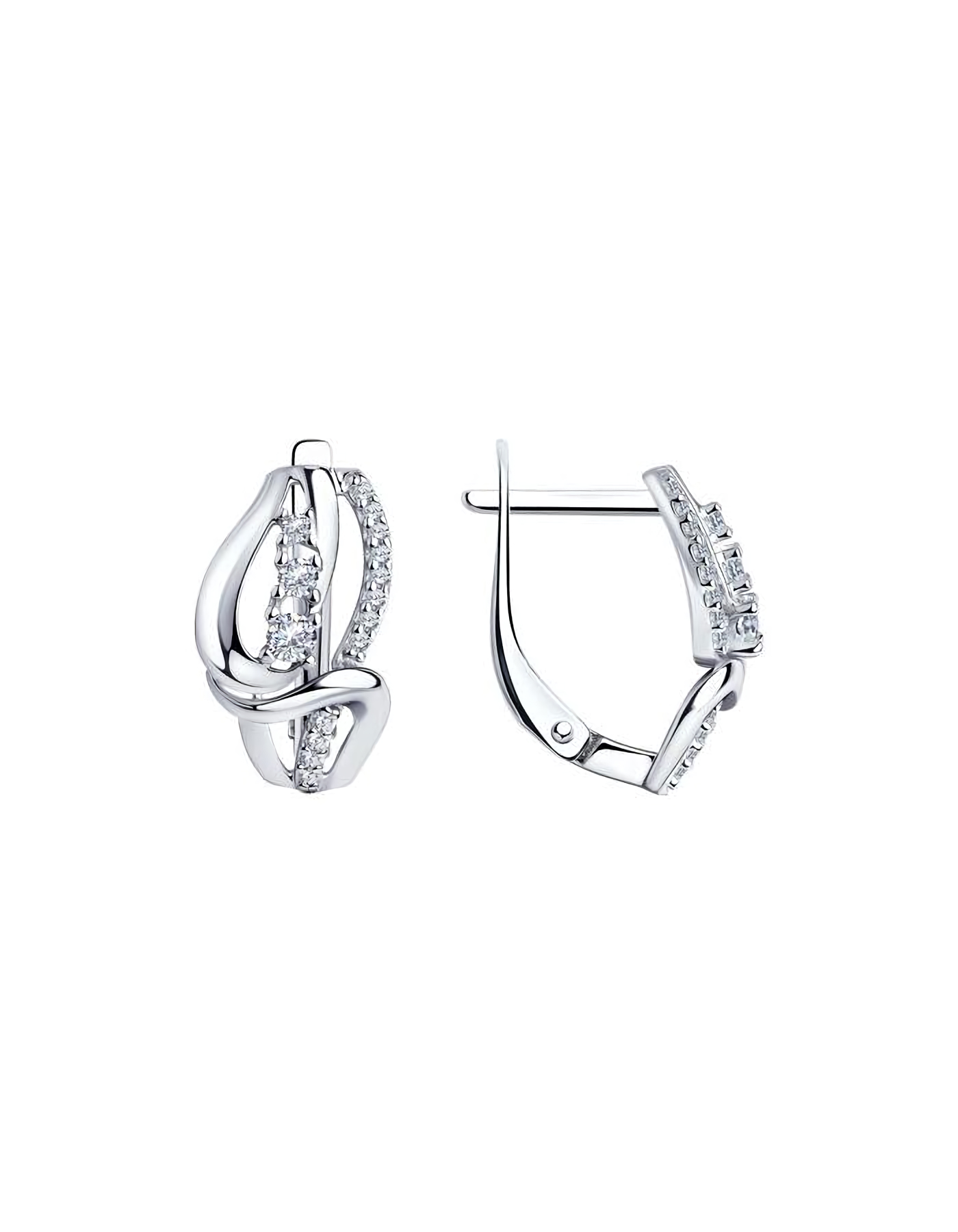 

Серьги из серебра TEO MAORI 894-120-00759-1, фианит, 894-120-00759-1