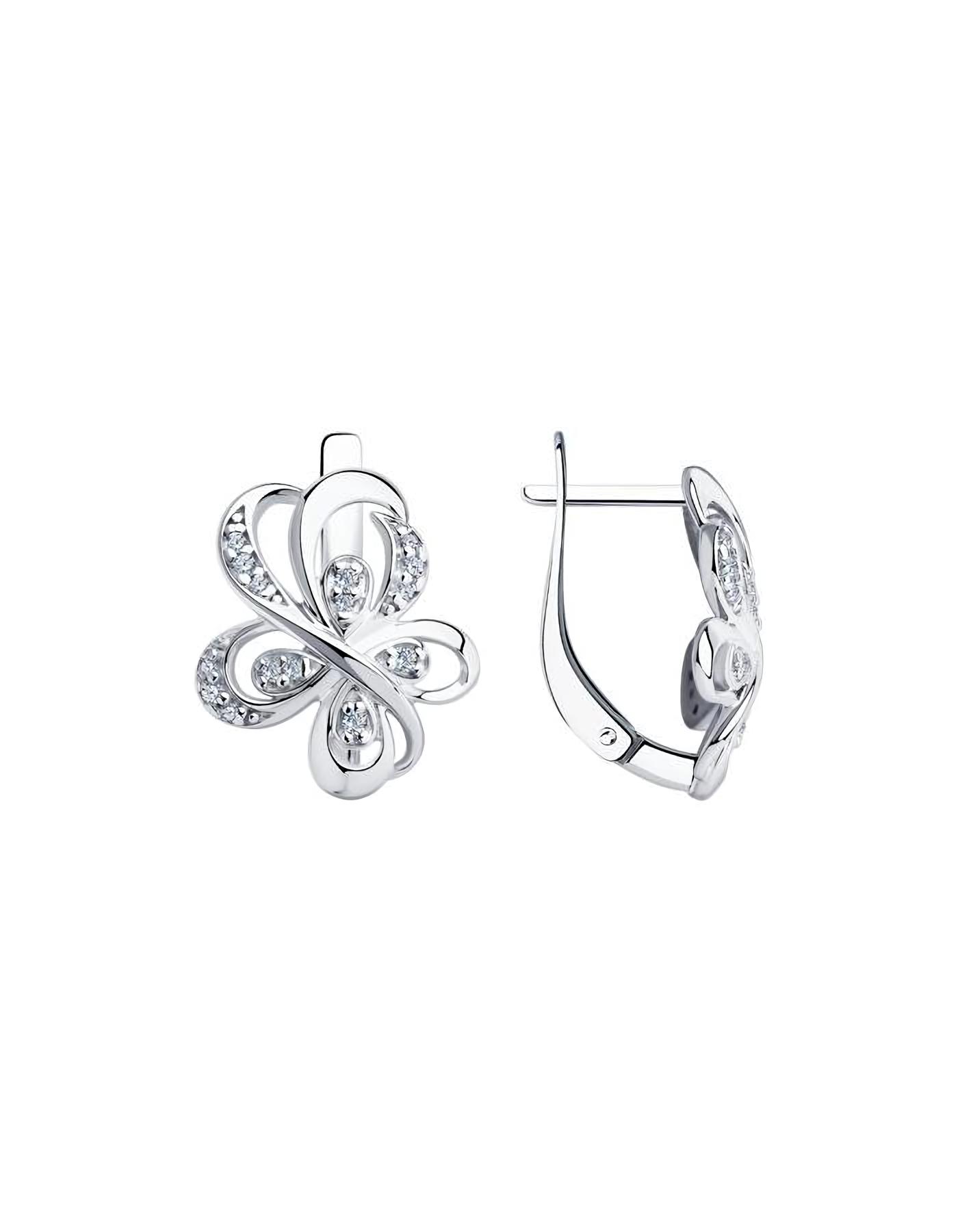 

Серьги из серебра TEO MAORI 894-120-00758-1, фианит, 894-120-00758-1