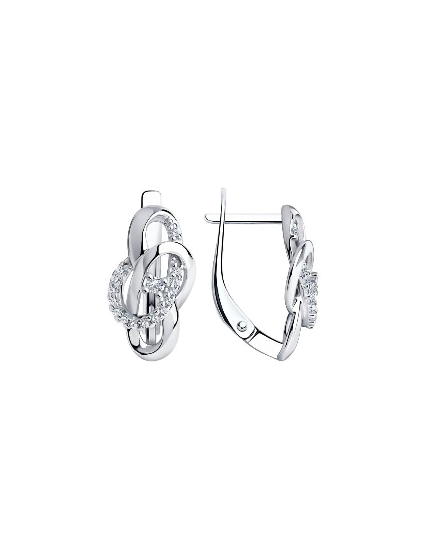 

Серьги из серебра TEO MAORI 894-120-00756-1, фианит, 894-120-00756-1