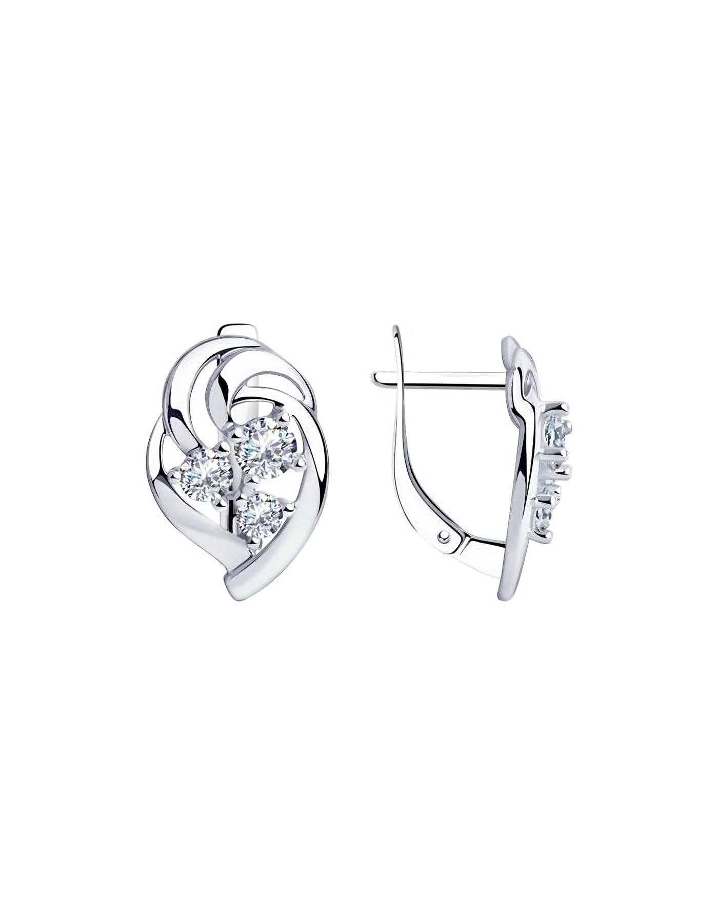 

Серьги из серебра TEO MAORI 894-120-00542-1, фианит, 894-120-00542-1