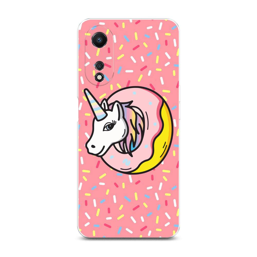 

Чехол Awog на Oppo A58 5G "Единорог в пончике", Розовый;желтый;белый, 2512450-2