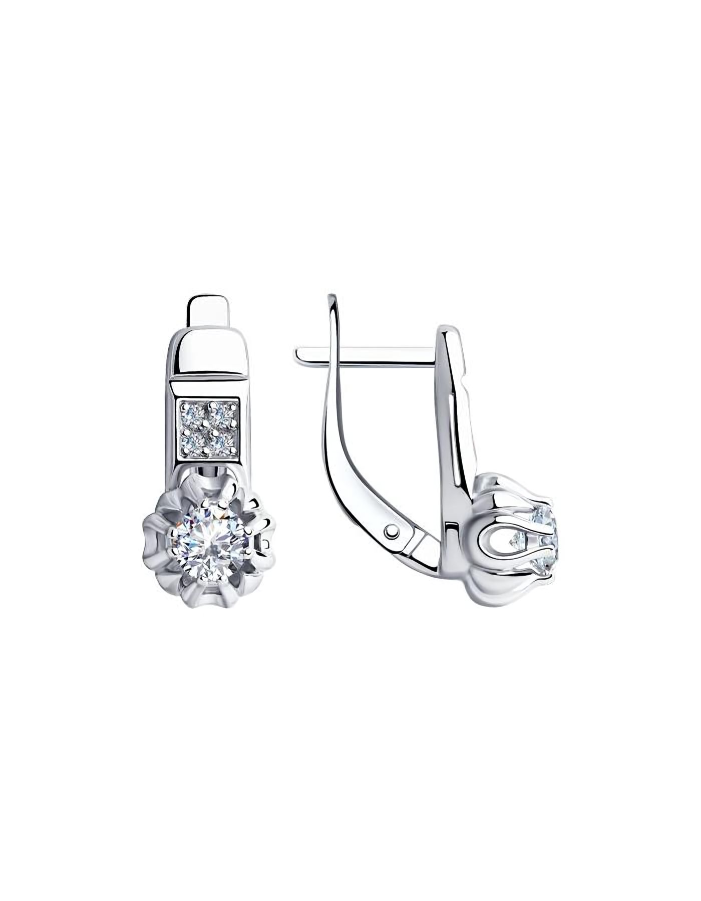 

Серьги из серебра TEO MAORI 894-120-00421-1, фианит, 894-120-00421-1