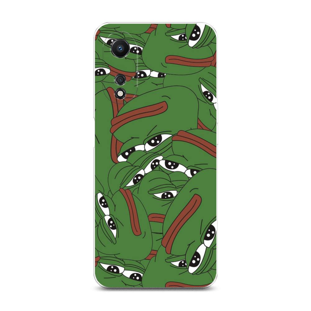 

Чехол Awog на Oppo A58 5G "Печальный frog", Зеленый;белый, 2512450-9