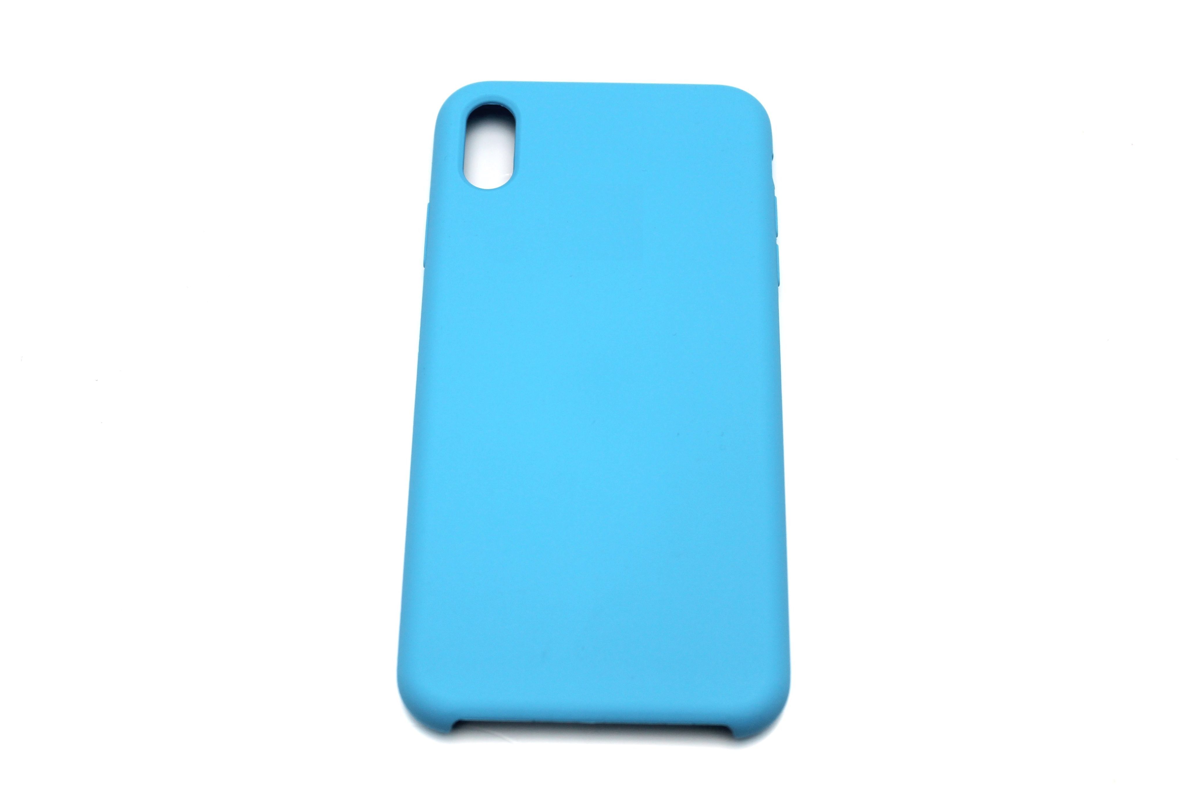 

Накладка силикон Silicone Case для iPhone Xs Max Light Blue, Голубой, Silicone Case iPhone X