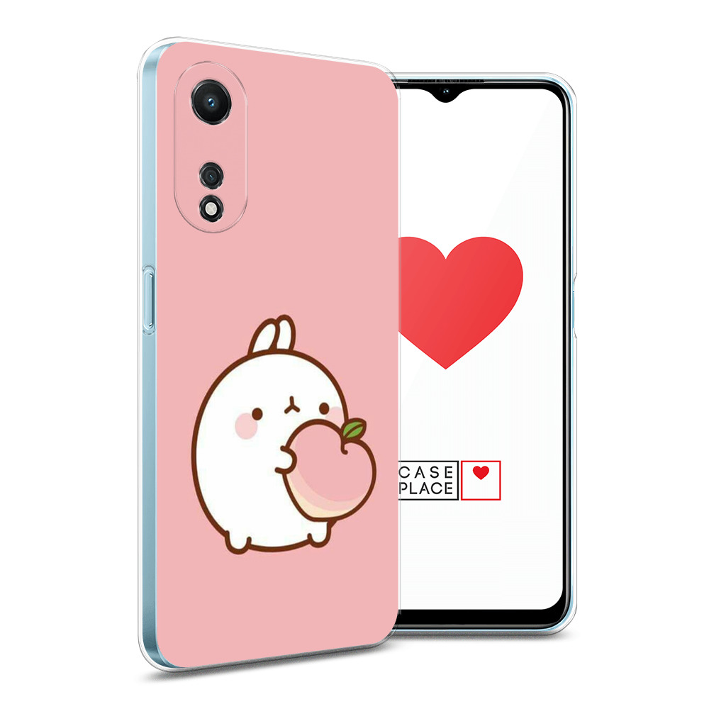 

Чехол Awog на Oppo A58 5G "Кролик с персиком", Розовый;бежевый, 2512450-1