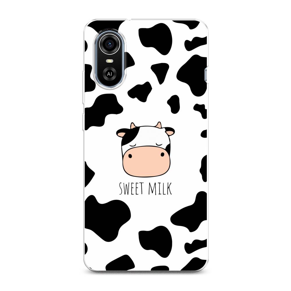 

Чехол для ZTE Blade A31 Plus "Sweet milk", Розовый;белый;черный, 135750-1