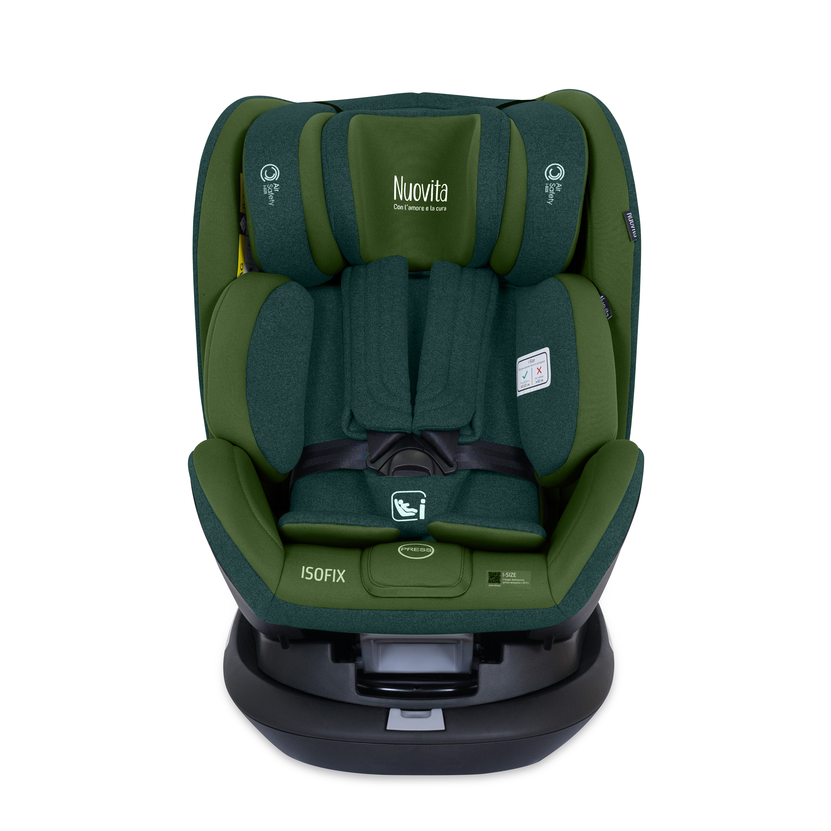 фото Автокресло nuovita maczione nis2-1 isofix, группа 0+/1/2/3, до 36 кг verde/зелёный