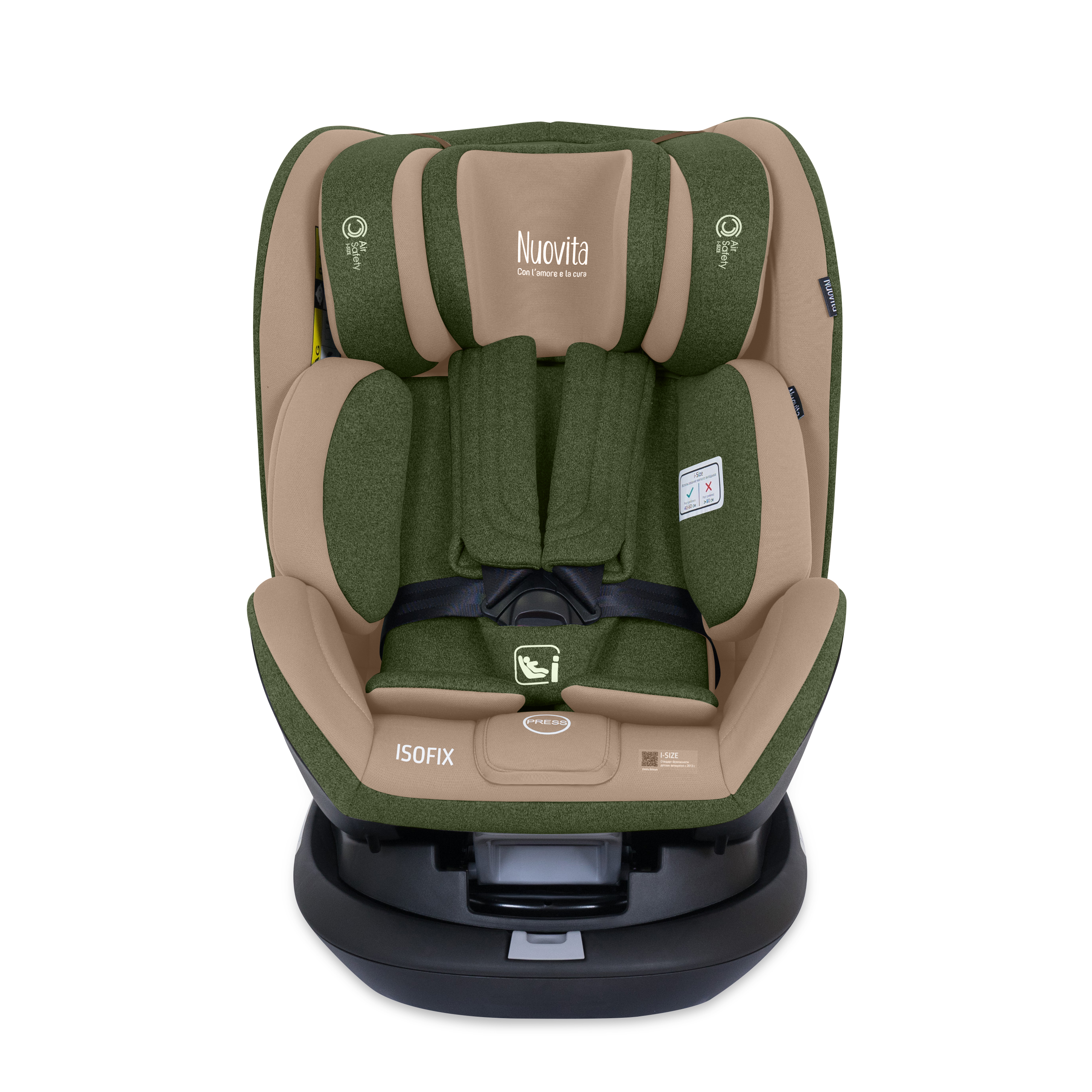 фото Автокресло nuovita maczione nis2-1 isofix, группа 0+/1/2/3, до 36 кг песчаный/хакки