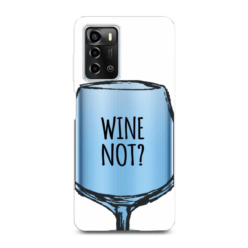

Чехол на ZTE Blade A72/V40 Vita "Wine not white", Белый, 135450-6